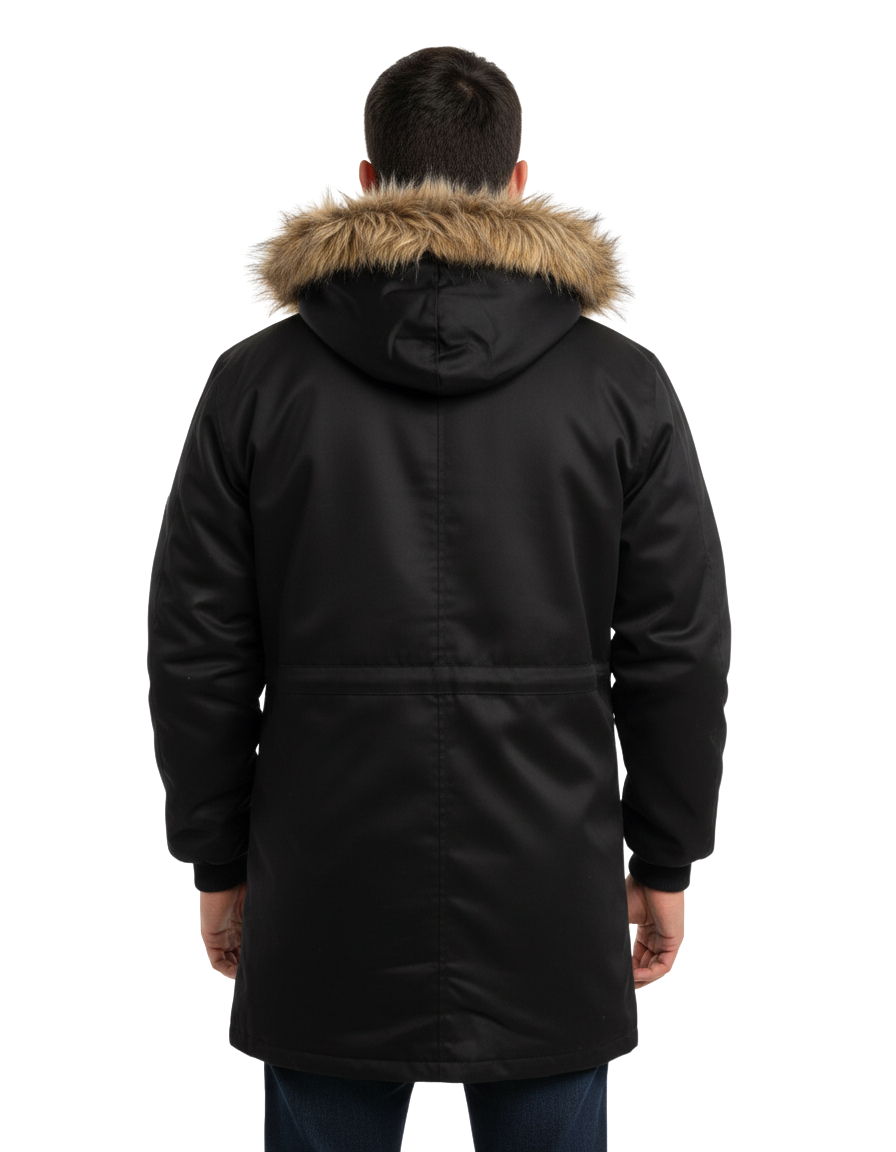 ONE® Chaqueta premium tipo parka con detalles DTF y forro ovejero